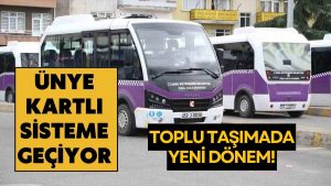 Ünye’ye Toplu Taşıma Müjdesi
