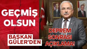 Ordu Depremi Hissetti! Başkan Hilmi Güler’den Açıklama!