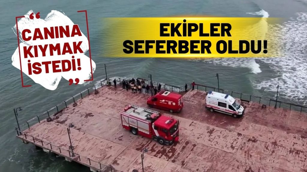 SAHİLDE CANINA KIYMAK İSTEDİ: EKİPLER SON ANDA KURTARDI!