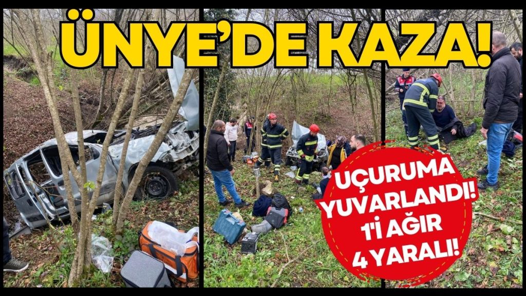 Ünye’de Bayram Yolunda Feci Kaza: 1’i Ağır 4 Yaralı