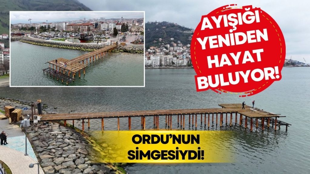 ORDU’NUN UNUTULMAZ MEKANI AYIŞIĞI İSKELESİ YENİLENİYOR