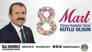 BAŞKAN DEMİRCİ’DEN 8 MART MESAJI: “Kadınlar Ailenin ve Toplumun Temel Taşıdır”