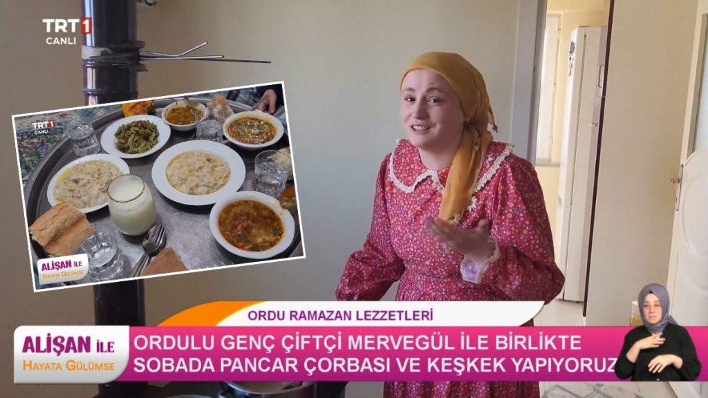 Ordu’nun Fenomen İsmi ‘Merominko’ Yöresel İftar Sofrasıyla TRT’ye Konuk Oldu!