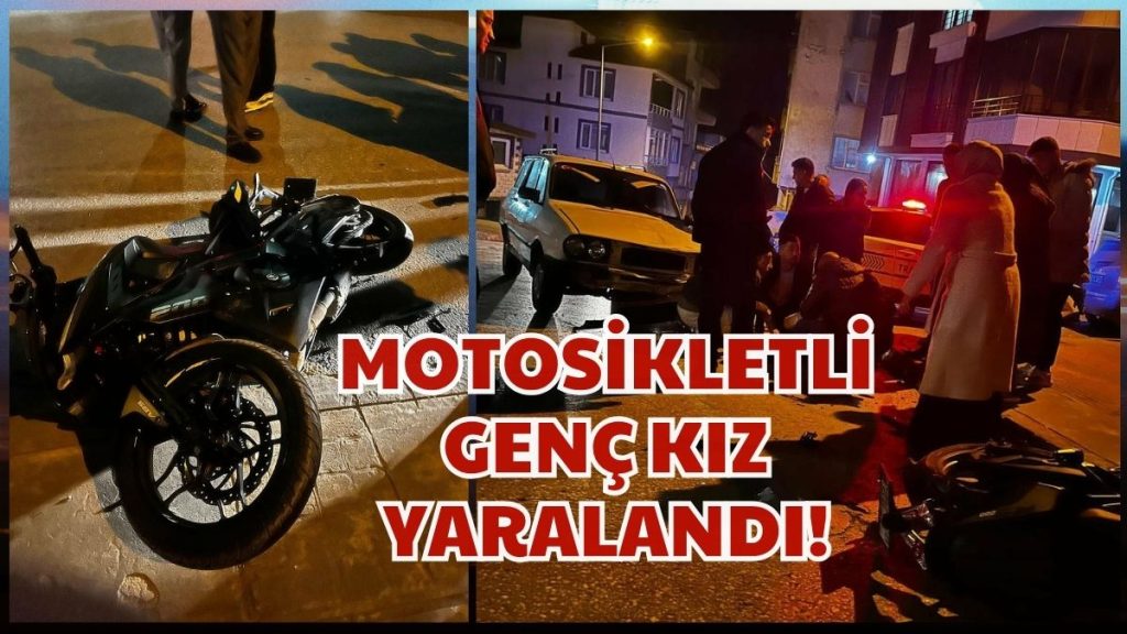 Genç Kız Yaralandı! Ünye’de Motosiklet Kazası!
