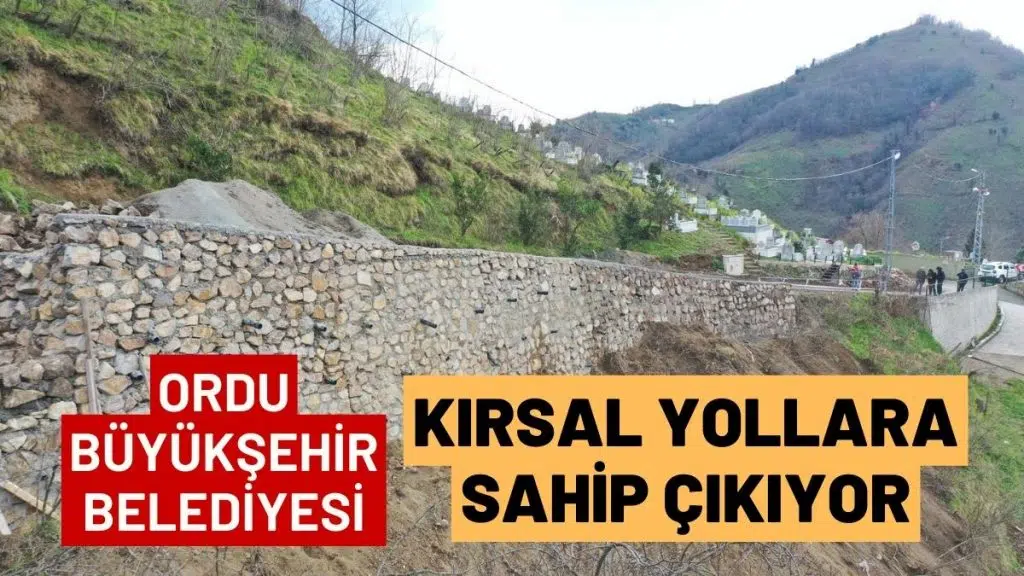 Ordu Büyükşehir Kırsalda Ulaşımı Güvenceye Alıyor