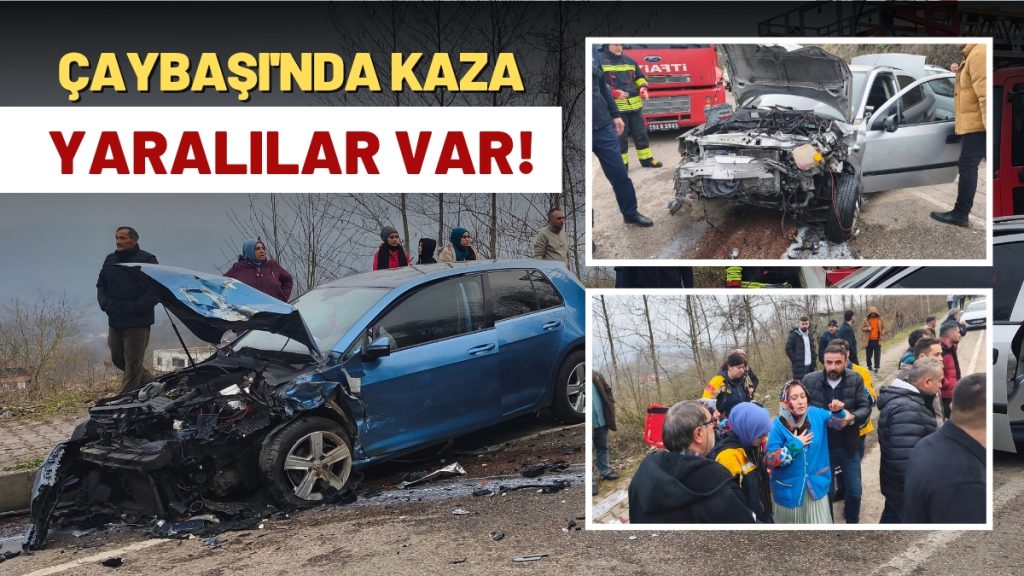 Çaybaşı’nda Kaza! Ekipler Seferber Oldu! Yaralılar Var!