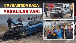 Çaybaşı’nda Kaza! Ekipler Seferber Oldu! Yaralılar Var!