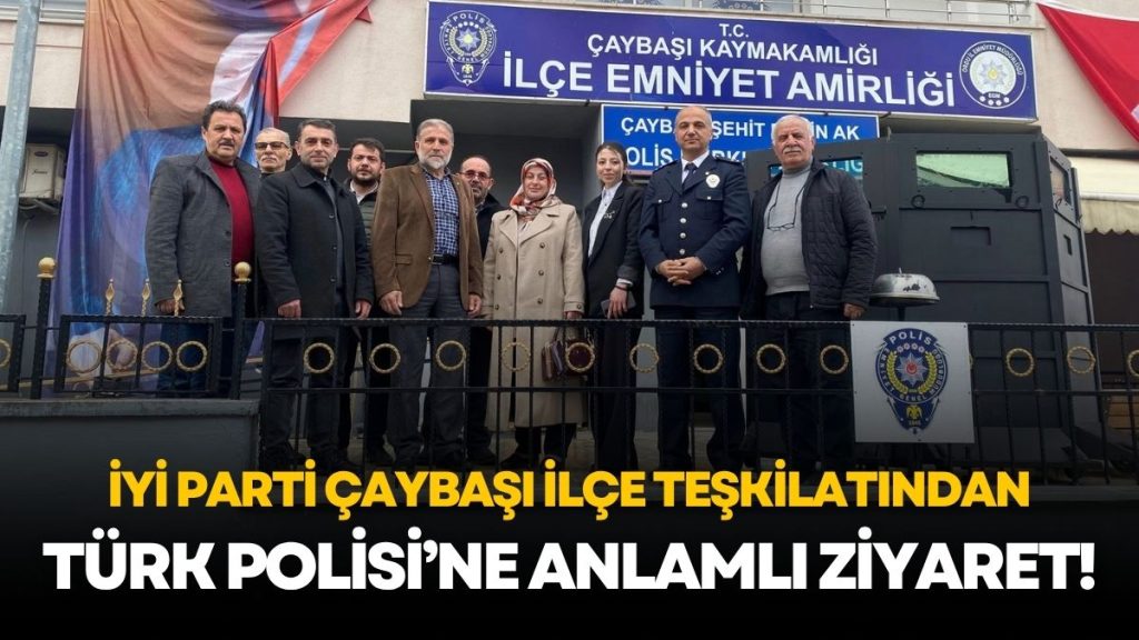 İYİ Parti Çaybaşı Teşkilatından Emniyete Polis Haftası Ziyareti: “Teşkilatımızın Her Zaman Yanındayız”