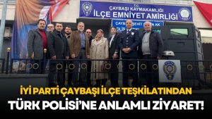 İYİ Parti Çaybaşı Teşkilatından Emniyete Polis Haftası Ziyareti: “Teşkilatımızın Her Zaman Yanındayız”