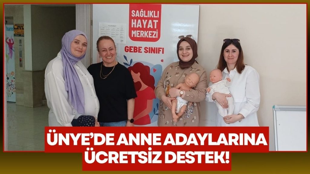 Ünye’de Anne Adaylarına Yönelik Ücretsiz ‘Gebe Okulu’ Eğitimleri Sürüyor
