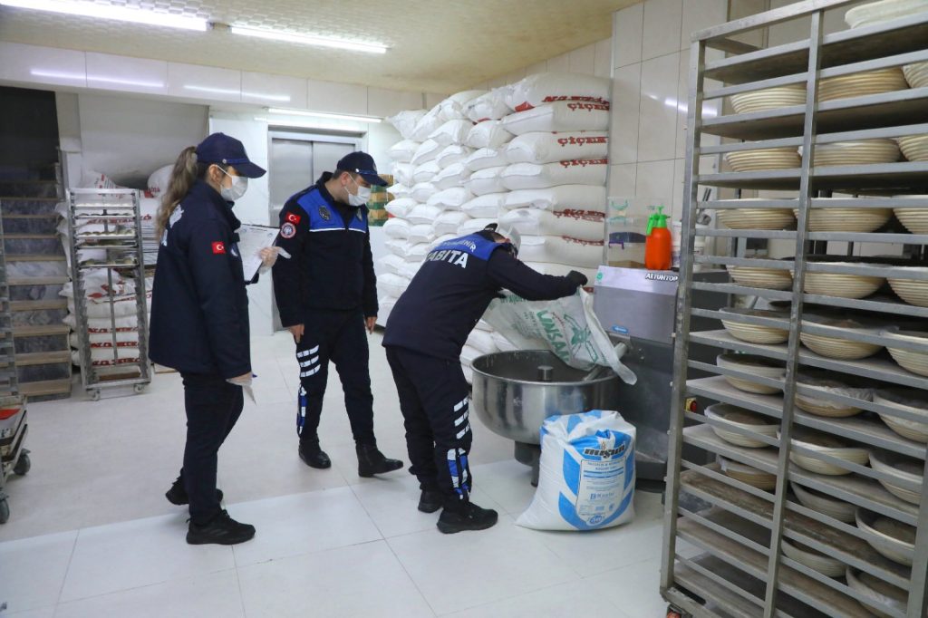 BÜYÜKŞEHİR ZABITASINDAN UNLU MAMUL ÜRETİM İŞLETMELERİNE DENETİM