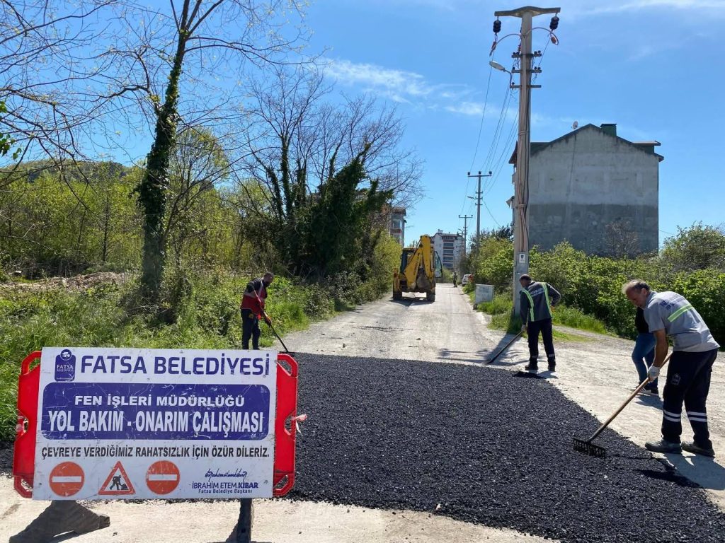 Fatsa Belediyesi Mahalle Yollarına Sahip Çıkıyor!