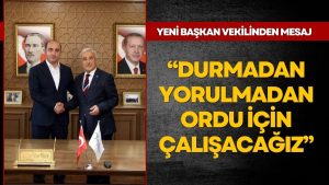 Ordu’nun Yeni 1. Başkan Vekili Hüseyin İnanır’dan Teşekkür Mesajı: “Durmadan, Yorulmadan Çalışacağız”