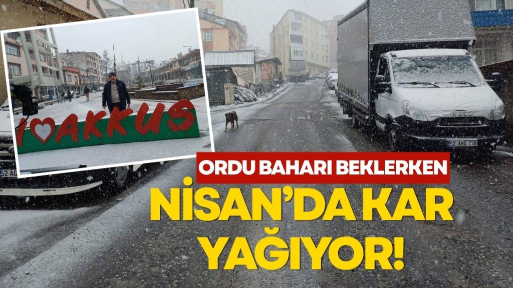 Ordu’da Nisan Sürprizi: Yaz Beklerken Kış Geri Döndü!