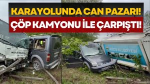 Ünye-İkizce Yolunda Feci Kaza: Çöp Kamyonu ile Otomobil Çarpıştı, Yaralılar Var!