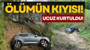 Ölümden Kıl Payı Kurtuluş! Yoldan Çıktı, Fındık Bahçesine Uçtu!