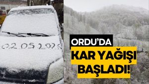 Mayıs’ta Kar Sürprizi! Ordu’da Kar Yağışı Başladı!
