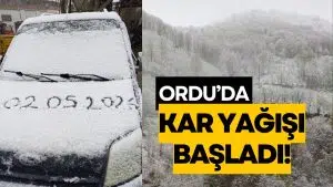 Mayıs’ta Kar Sürprizi! Ordu’da Kar Yağışı Başladı!