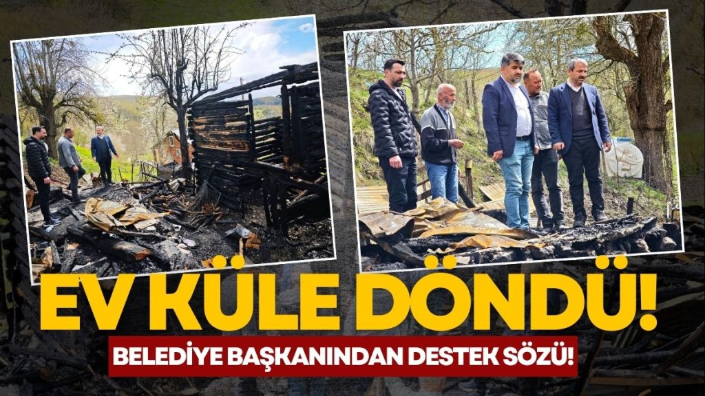 Korkutan Yangın: Alevlere Teslim Olan Ev Kül Oldu