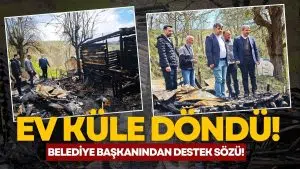 Korkutan Yangın: Alevlere Teslim Olan Ev Kül Oldu