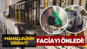 ÜNYE’DE KORKUTAN YANGIN: MAHALLELİNİN DİKKATİ FACİAYI ÖNLEDİ!