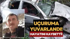 Feci Kaza: Kamyonet Uçuruma Yuvarlandı (1 Ölü, 1 Ağır Yaralı)