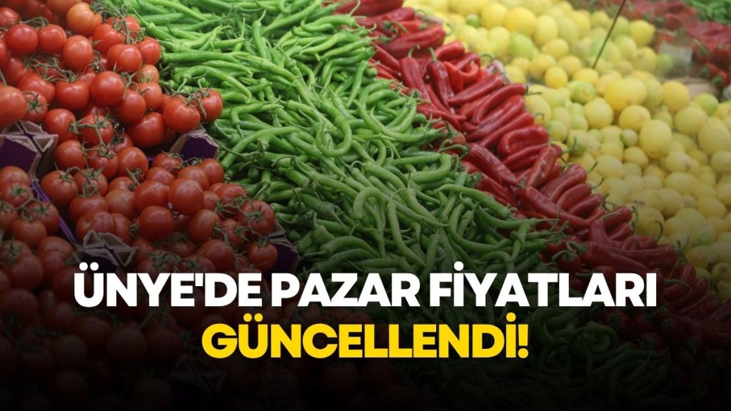 Ünye Pazarında Fiyatlar Güncellendi: Yaz Meyve ve Sebzeleri Tezgahlarda Yerini Aldı