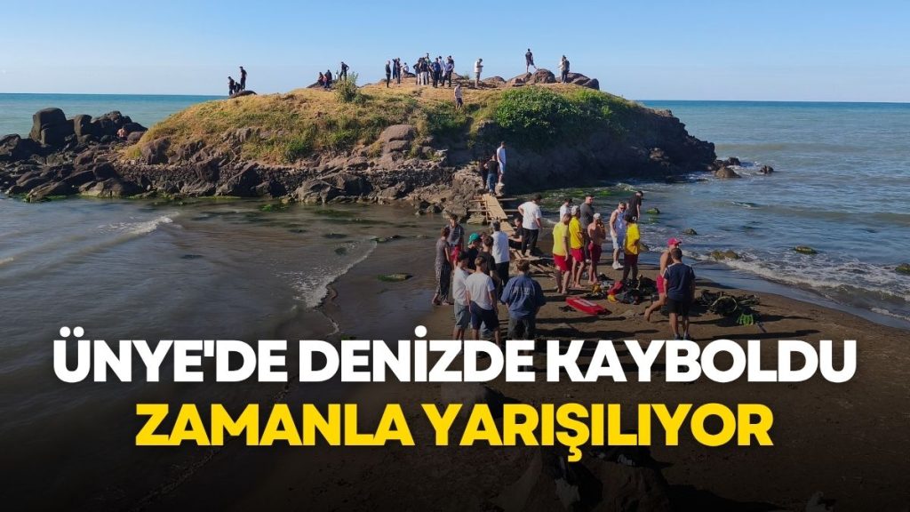 Ünye’de Denize Giren Kişi Akıntıya Kapılarak Kayboldu!