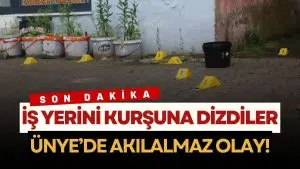 Ünye’de Silahlı Saldırı: İş Yerine Kurşun Yağdırdılar, 1 Yaralı