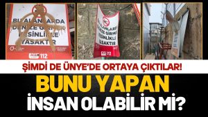 ŞEHİR MAGANDALARI ŞİMDİ DE ÜNYE’DE İŞ BAŞINDA!