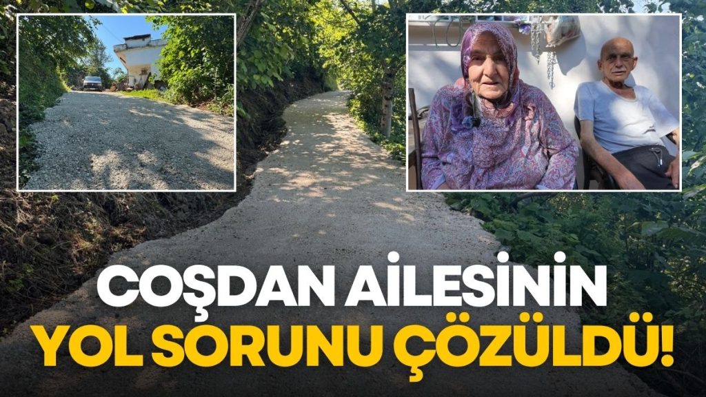 Ünye Belediyesi Yaşlı Çiftin Sesini Duydu, Yol Sorunu Çözüldü