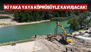 Kordon Park’ta İki Etabı Birleştirecek Yaya Köprüsü Yükseliyor