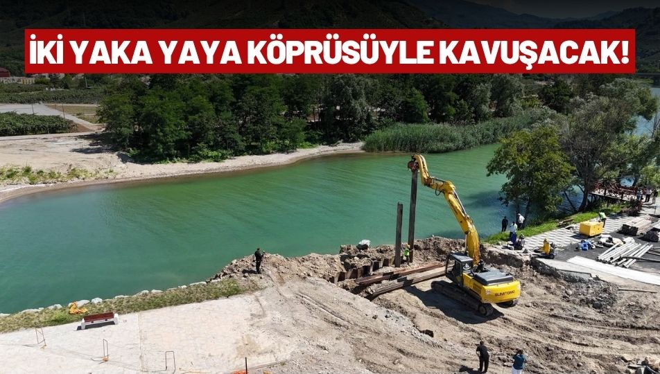Kordon Park’ta İki Etabı Birleştirecek Yaya Köprüsü Yükseliyor