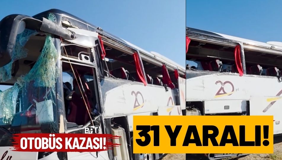 Yolcu Otobüsü Devrildi: 31 Kişi Yaralandı