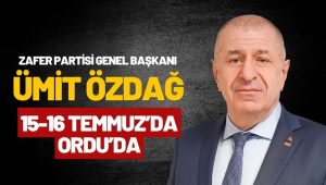 Ümit Özdağ’ın Ordu Programı Belli Oldu