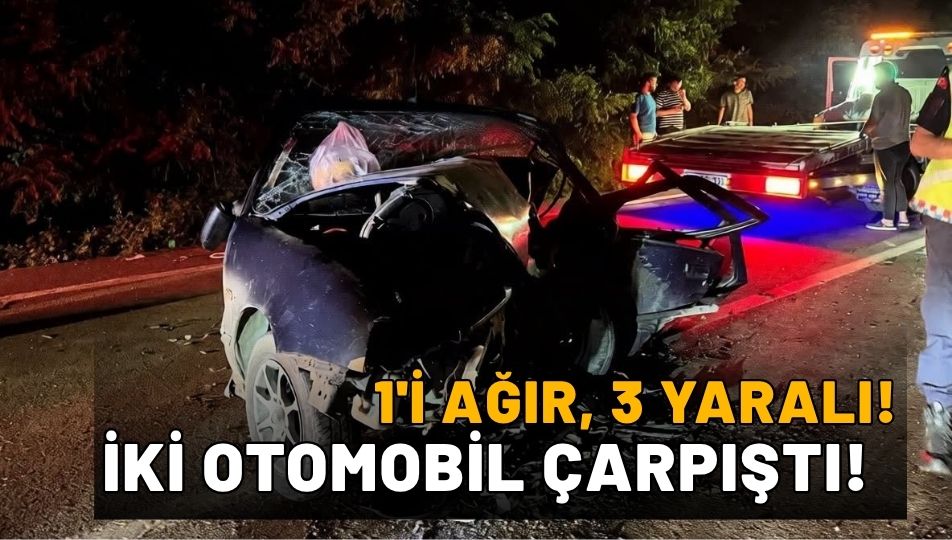 Ordu’da İki Otomobil Çarpıştı: 1’i Ağır, 3 Yaralı