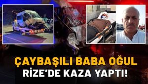 Çöp Kamyonu İle Çarpıştılar! Çaybaşılı Baba ve Oğlu Rize’de Kaza Yaptı!