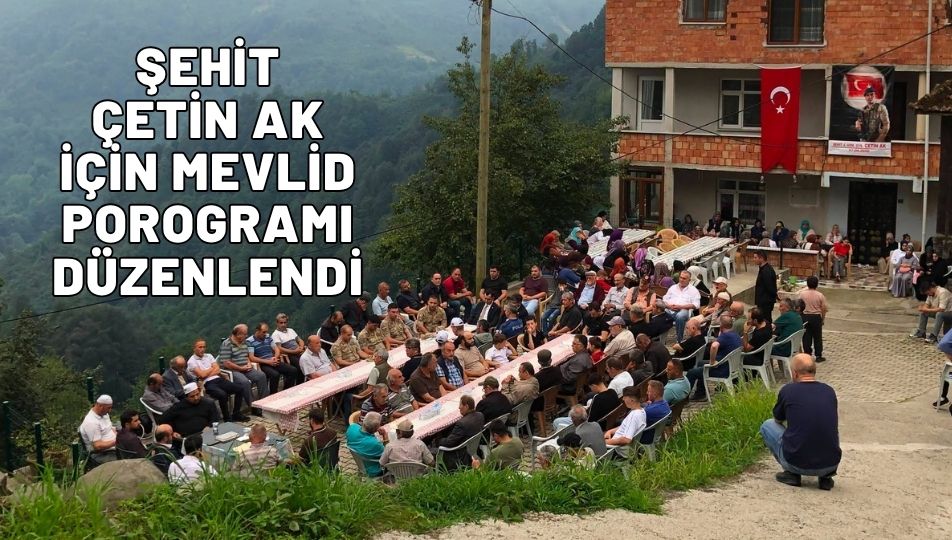 Şehit Çetin Ak Dualarla Anıldı