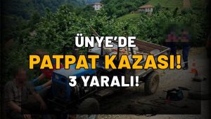 Ünye’de Pat Pat Devrildi: 3 Kişi Yaralandı