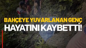 Bahçede Yuvarlanan Genç Hayatını Kaybetti