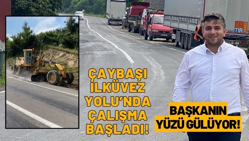 Çaybaşı-İlküvez Yolunda Asfalt Çalışmaları Başladı