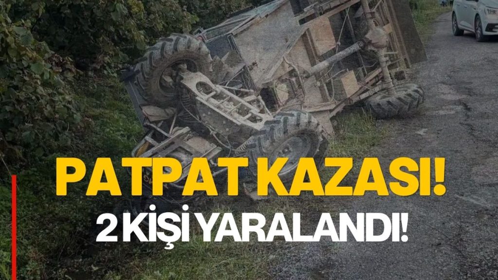 Patpat Kazası: 2 Kişi Yaralandı