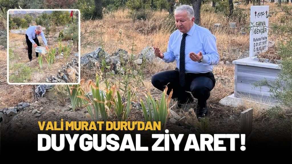 Aksaray Valisi Murat Duru’dan Anne ve Ablasının Mezarına Ziyaret