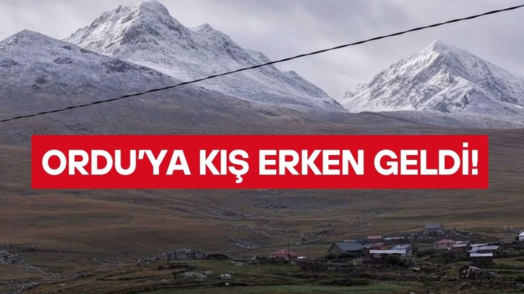 Ordu ve Giresun’un Zirvesine Yılın İlk Karı Düştü: Kış Erken Kapıda!