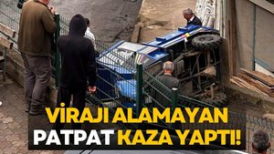 Korkutan Patpat Kazası: Virajı Alamayan Araç Devrildi
